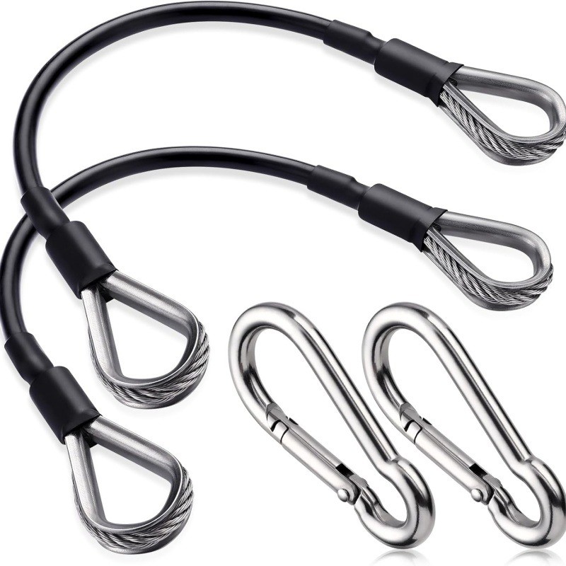 Leg Press Machine - 1/2Pcs 25cm Gym Cable Extension Compatible