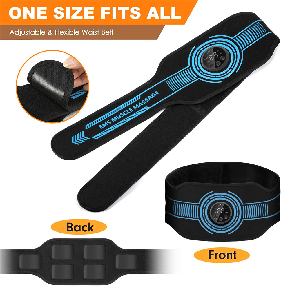 USB Rechargeable Abdominal Mus - đánh giá và giá Weight Belt Lifting